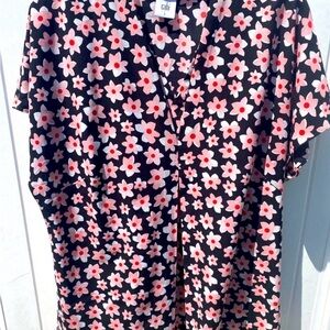 CAbi Harmony Pink Daisy Blouse